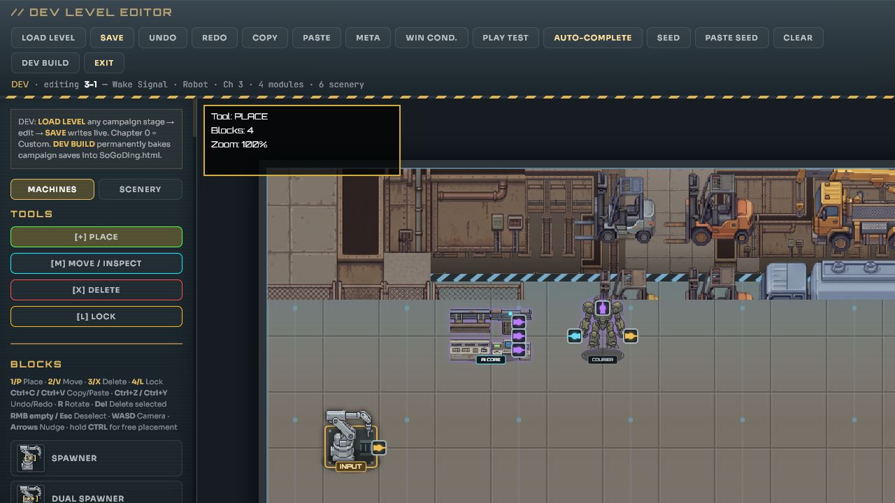 Robot AI Core and Courier modules on a SoGoDing factory floor